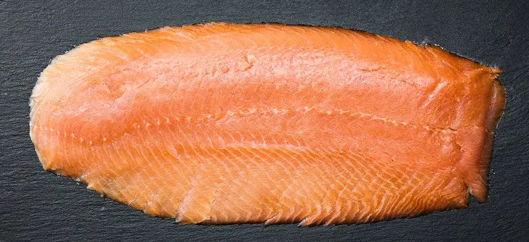 Räucherlachs Filet -  - ohne Haut, geschnitten (TK)