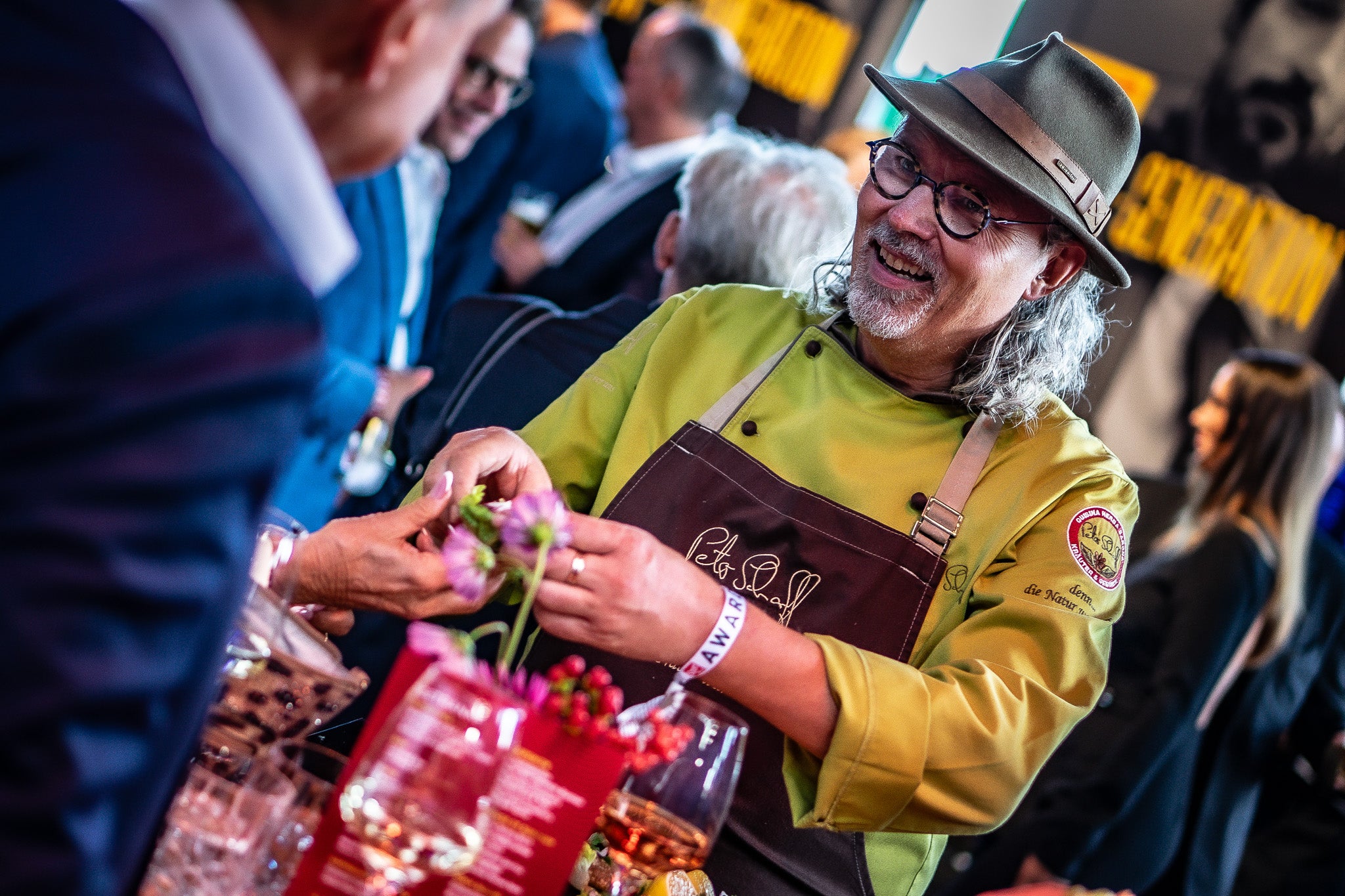 Peter Scharff als Sternekoch auf dem Sport Bild Event mit LandLachs 